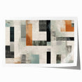 Geometric Abstract Painting - Black and Gray Modern Art