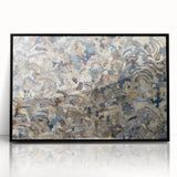 Peaceful Scenery Framed Art – Earthy Abstract Landscape