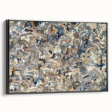 Peaceful Scenery Framed Art – Earthy Abstract Landscape