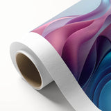 Elegant Abstract Art Design – Blue, Lilac & Pink Luxury Canvas