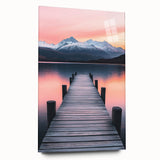 Tranquil Pier Sunset – Scenic Landscape & Nature Art Prints