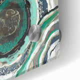 Serene Landscape Photography Prints – Abstract Green Geode Art