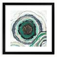 Serene Landscape Photography Prints – Abstract Green Geode Art