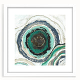 Serene Landscape Photography Prints – Abstract Green Geode Art