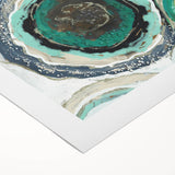Serene Landscape Photography Prints – Abstract Green Geode Art