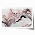 Luxury Abstract Wall Art – Black, White & Blush Pink Canvas