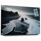 Stormy Black Sand Beach – Fine Art Ocean Photography