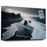 Stormy Black Sand Beach – Fine Art Ocean Photography