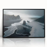 Stormy Black Sand Beach – Fine Art Ocean Photography