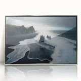 Stormy Black Sand Beach – Fine Art Ocean Photography