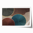 Abstract Art for Sale - Teal and Brown Geometric Canvas Print