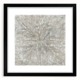 Minimalist Textured Art Pieces – Beige and Gray Radial Line Design