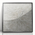 Minimalist Textured Art Pieces – Beige and Gray Radial Line Design