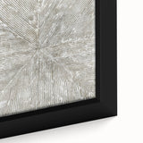 Minimalist Textured Art Pieces – Beige and Gray Radial Line Design