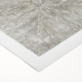Minimalist Textured Art Pieces – Beige and Gray Radial Line Design