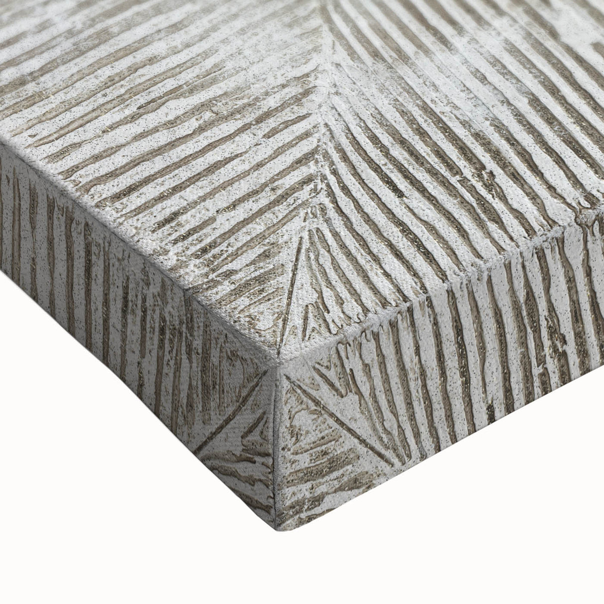 Minimalist Textured Art Pieces – Beige and Gray Radial Line Design