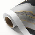 High-End Abstract Wall Decor – Black, Gray & Gold Canvas Art