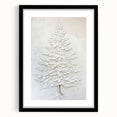 Minimalist White Tree – Textured Botanical & Nature Art Prints