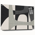 Minimalist Wall Decor - Black and Gray Geometric Print