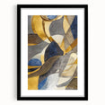 Large Abstract Wall Art – Luxe Modern Painting in Gold & Dark Gray