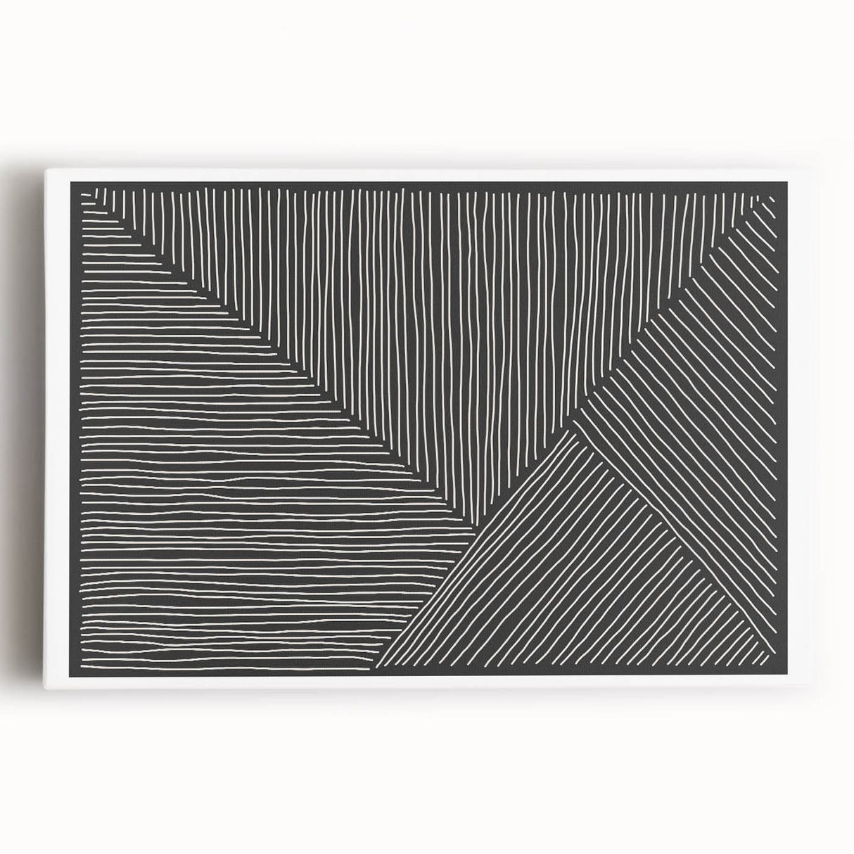 Earthen Harmony Abstracts - Minimalist Black & White Abstract Wall Art