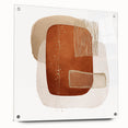 Abstract Geometric Framed Art – Minimalist Wall Art in Earth Tones