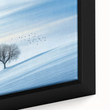 Minimalist Winter Wonderland – Serene Snowy Landscape Print
