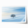 Minimalist Winter Wonderland – Serene Snowy Landscape Print