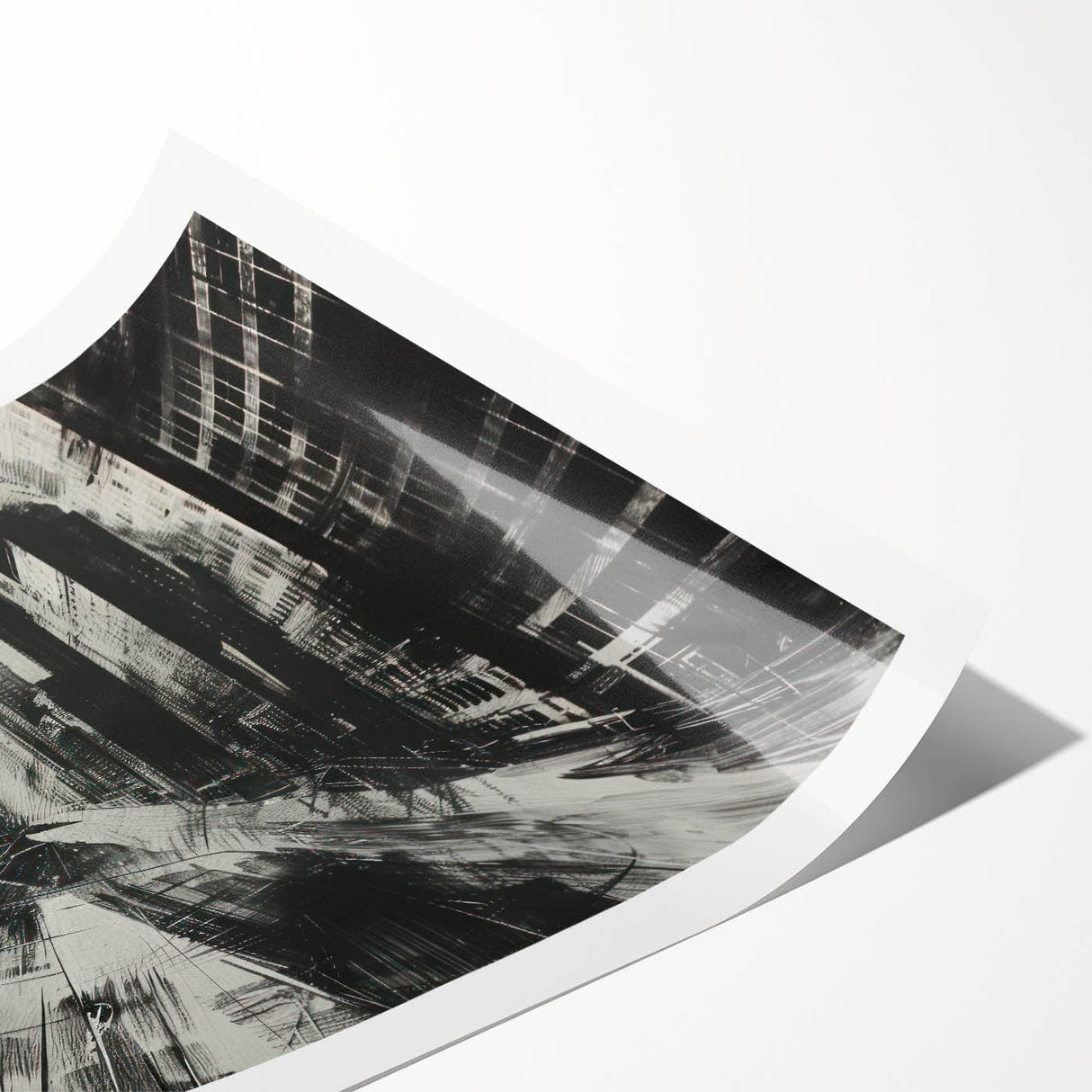 Urban Scenery Wall Art – Modern Cityscape Architecture Print