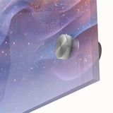 Modern Fluid Art Prints – Celestial Blue, Lilac & Peach Wall Decor