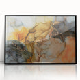 Premium Abstract Canvas Prints – Gold, Blue & Burnt Orange Art