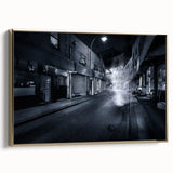 City Skyline Wall Art – Cinematic Moody Night Street Print
