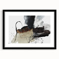 Moody Modern Wall Art – Abstract Canvas in Black, White & Brown