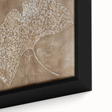 Serene Landscape Wall Art – Tranquil Nature Canvas Print in Beige