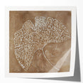Serene Landscape Wall Art – Tranquil Nature Canvas Print in Beige