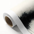 Large Black and White Abstract Wall Art - Monochrome Canvas Painting