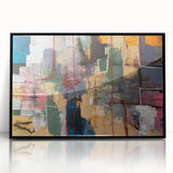 Geometric Abstract Art Prints – Urban Color Blocks & Linework