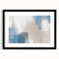 Earthen Harmony Abstracts – Soft Blue and Beige Minimalist Wall Art