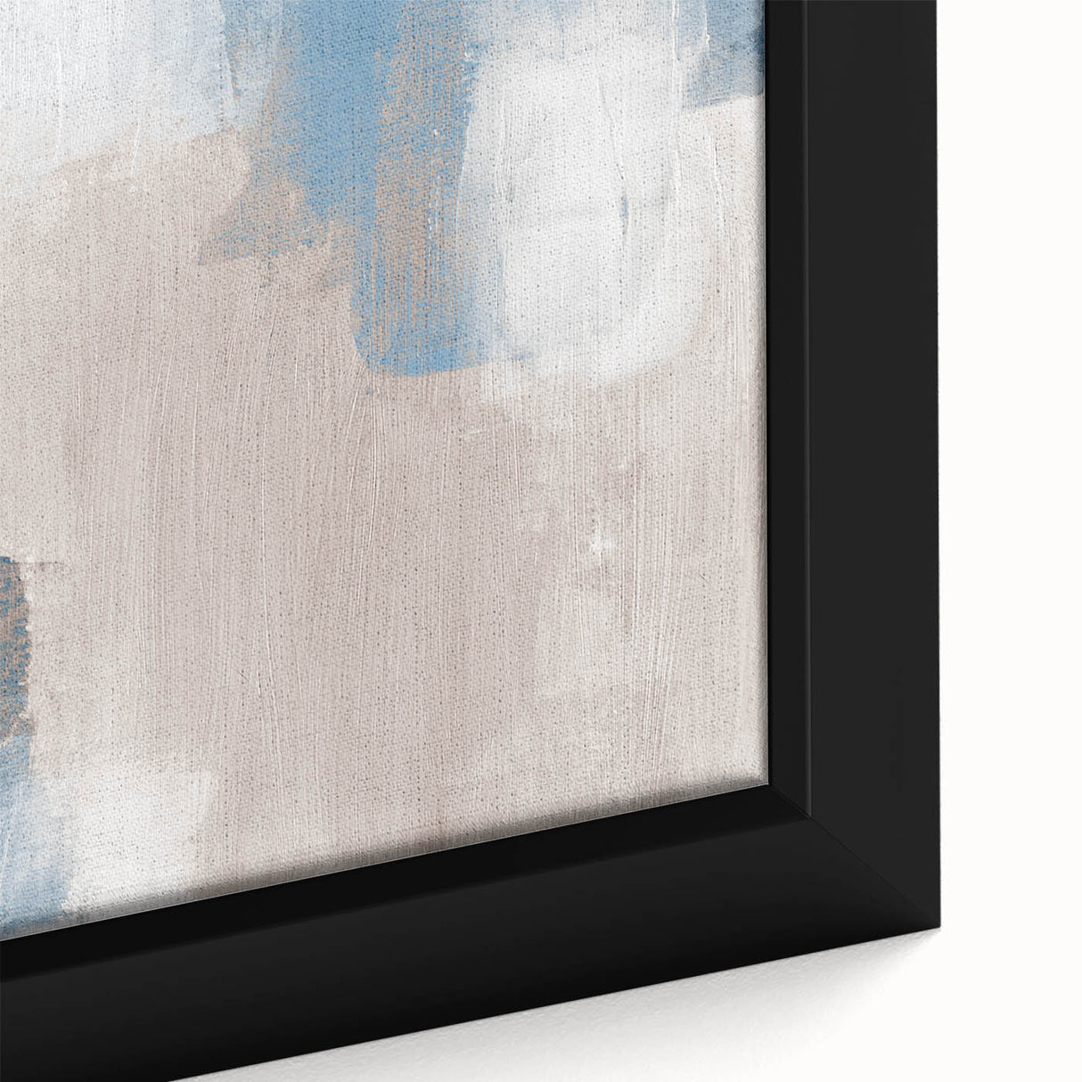 Earthen Harmony Abstracts – Soft Blue and Beige Minimalist Wall Art