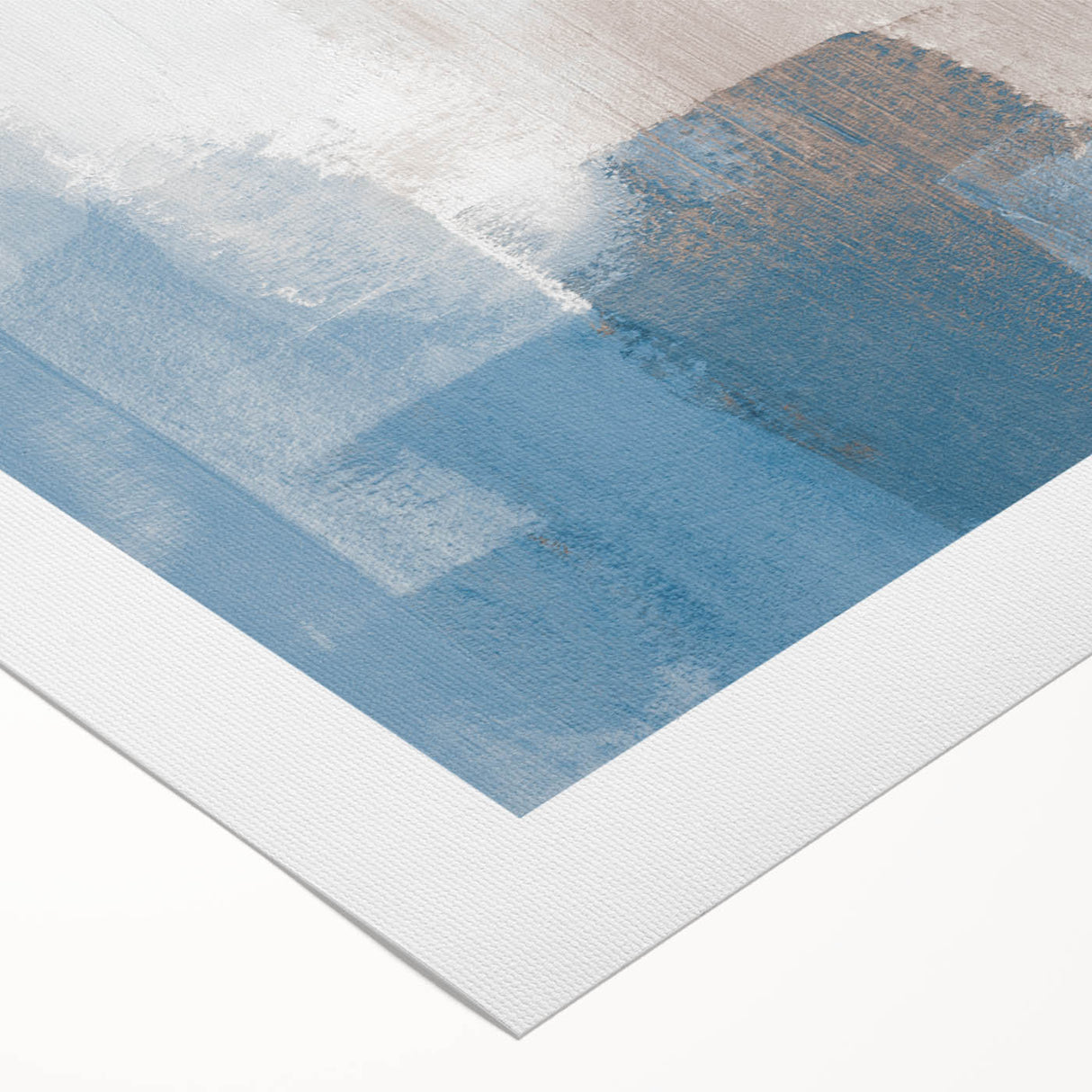 Earthen Harmony Abstracts – Soft Blue and Beige Minimalist Wall Art