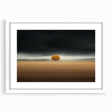 Golden Solitary Tree – Dramatic Landscape & Nature Art Prints