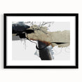 Moody Modern Wall Art – Abstract Canvas in Black, Beige & Gray