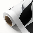 Black and White Geometric Wall Art - Modern Abstract Canvas Print