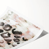 Earthen Harmony Abstracts – Blush and Black Modern Watercolor Wall Art