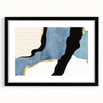Contemporary Canvas Prints - Blue & Gold Modern Abstract Art