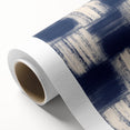 Earthen Harmony Abstracts – Navy Blue Grid Modern Abstract Wall Art