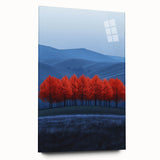 Vibrant Red Trees - Fine Art Photography Canvas Prints