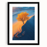 Golden Dune Tree – Dramatic Desert Landscape & Nature Art Prints