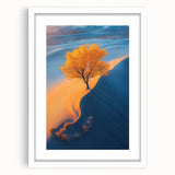 Golden Dune Tree – Dramatic Desert Landscape & Nature Art Prints