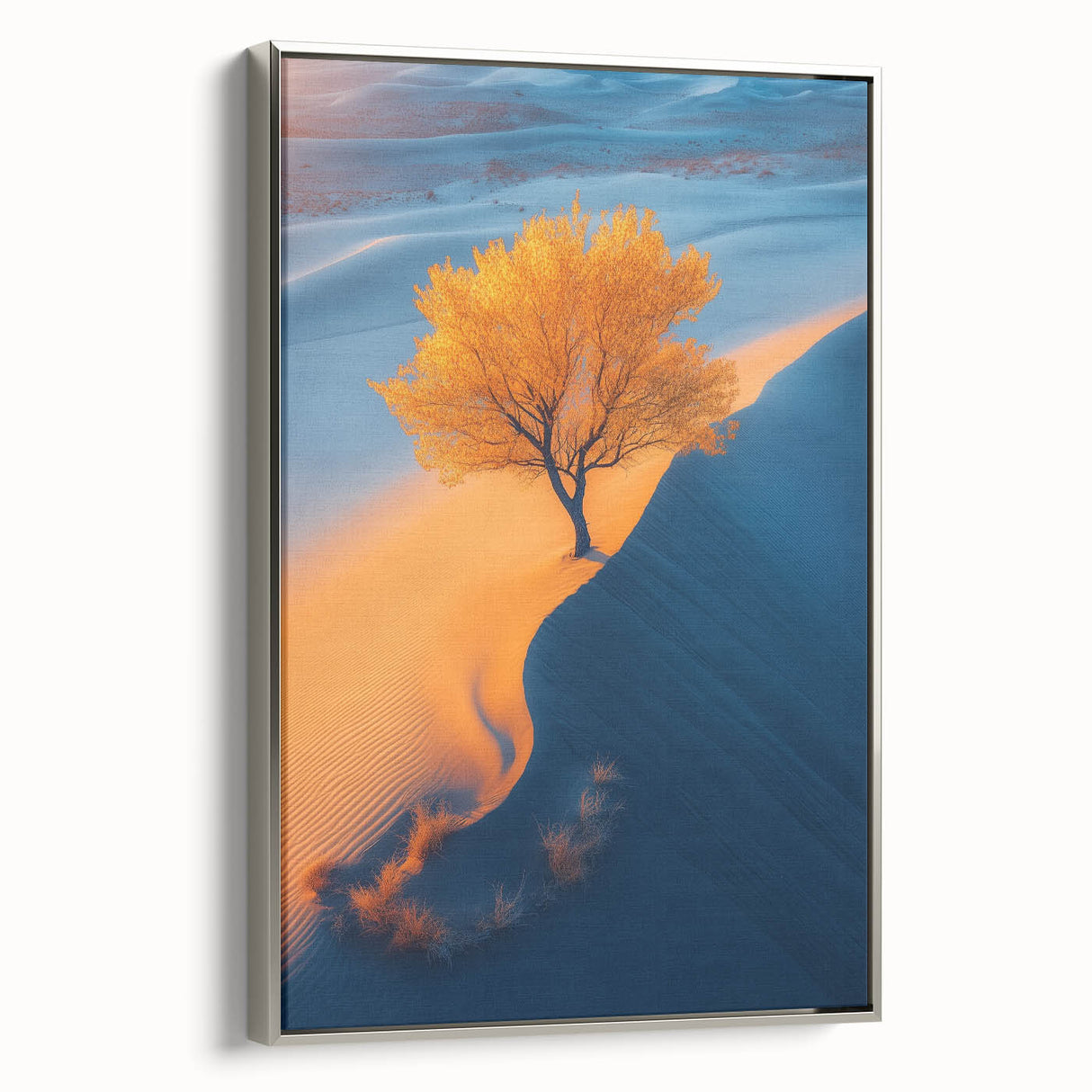Golden Dune Tree – Dramatic Desert Landscape & Nature Art Prints